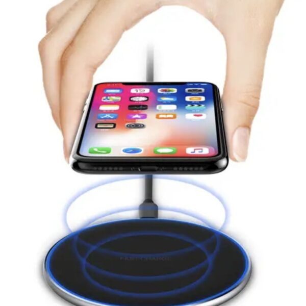 15W Wireless Charging Pad — Slim Qi Charger for Phone & Earbuds